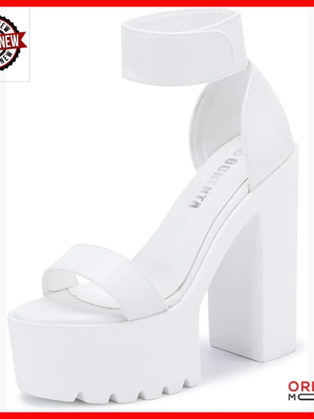 Chunky Platform Sandals with Ankle Strap, 5.5 Inch Heels, Casual Dressy Party
